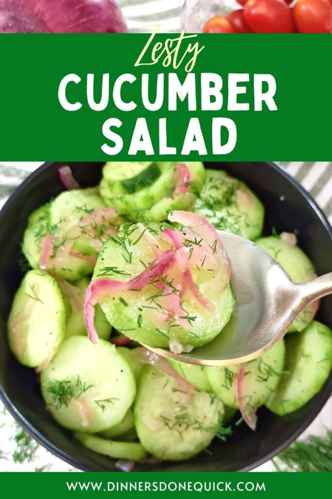 vinegar cucumber onion salad recipe dinners done quick pinterest