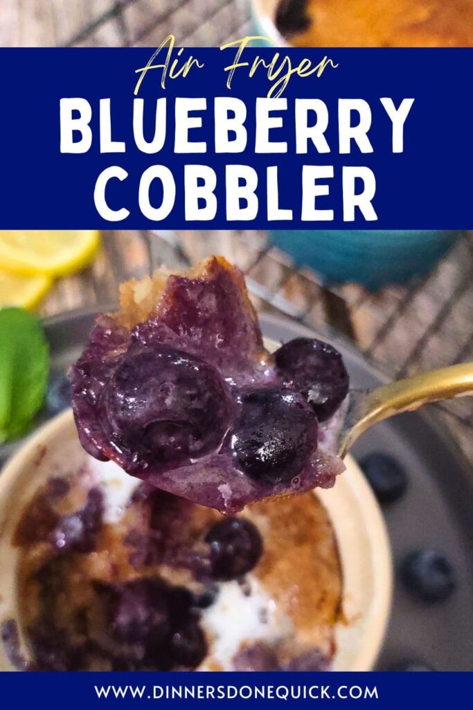 air fryer blueberry cobbler recipe dinners done quick pinterest