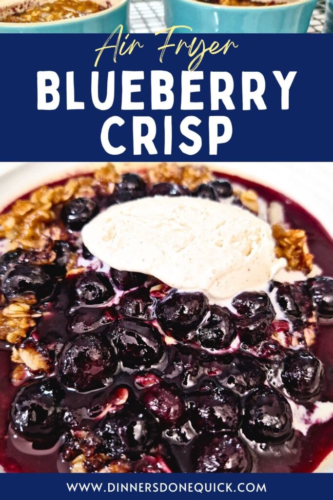 air fryer blueberry crisp recipe dinners done quick pinterest