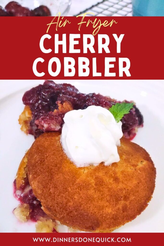 air fryer cherry cobbler recipe dinners done quick pinterest