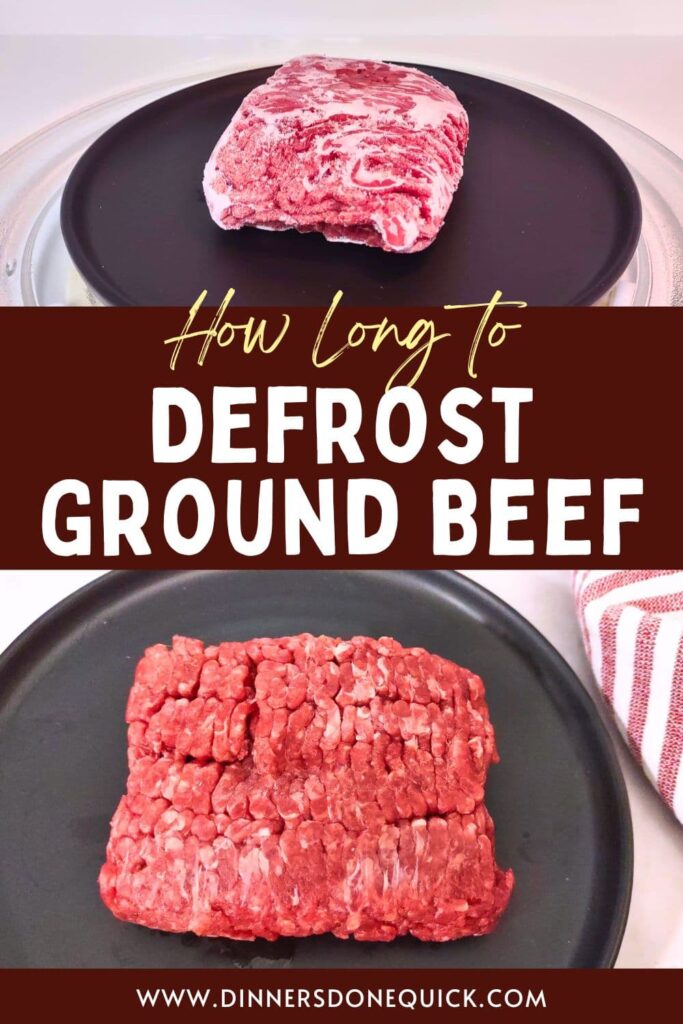 how long to defrost ground beef in the microwave dinners done quick pinterest