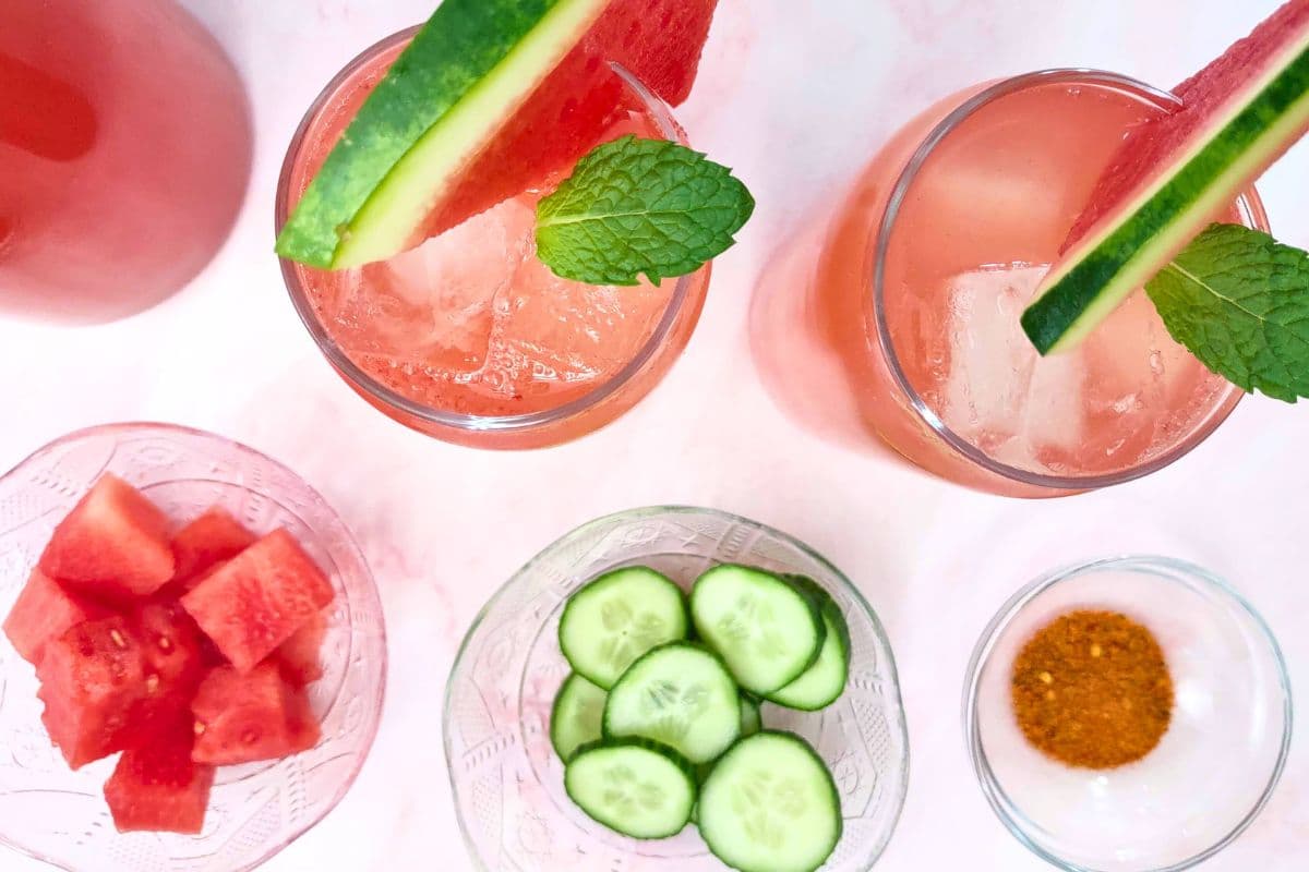 Refreshing Watermelon Cucumber Agua Fresca Beat the Heat Dinners