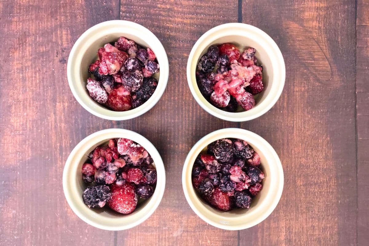 Air Fryer Mixed Berry Cobbler A Burst of Summer Sweets! Dinners Done