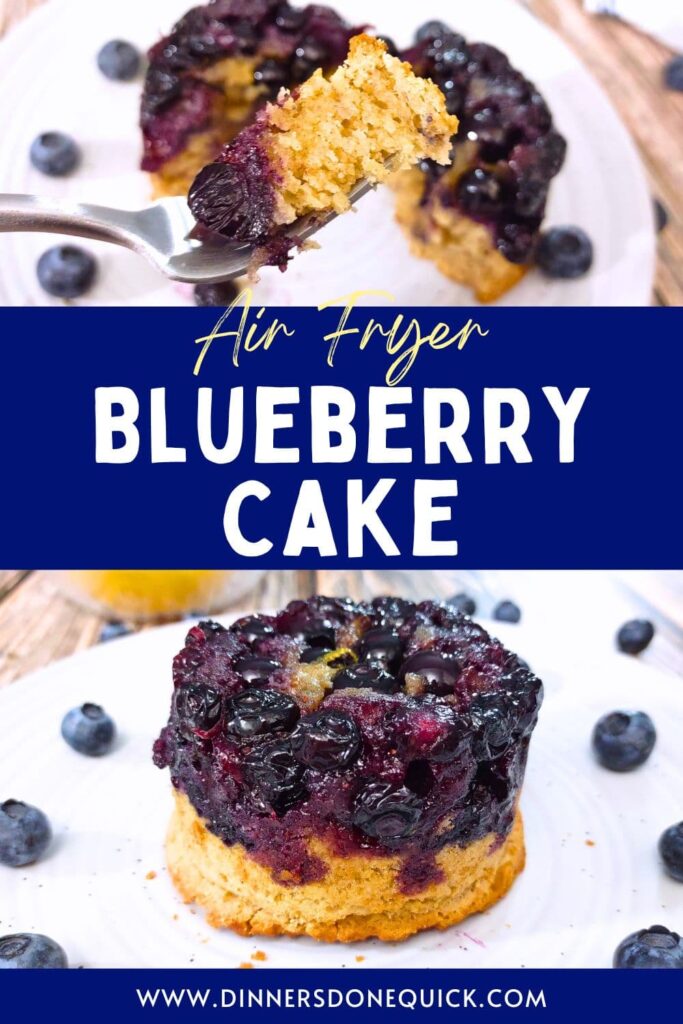 air fryer blueberry cake recipe dinners done quick pinterest