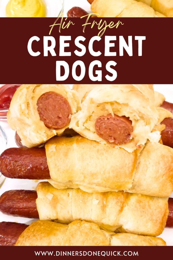 air fryer crescent dogs recipe dinners done quick pinterest