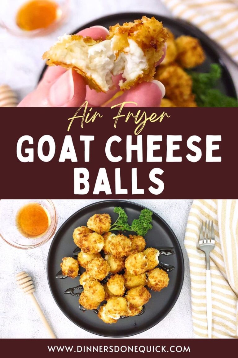 Air Fryer Goat Cheese Balls Crunchy Creamy Perfection! Dinners Done