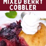 air fryer mixed berry cobbler recipe dinners done quick pinterest