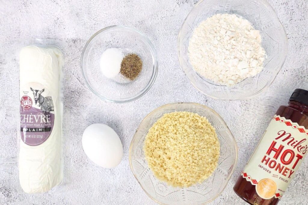ingredients to make air fryer goat cheese balls at home