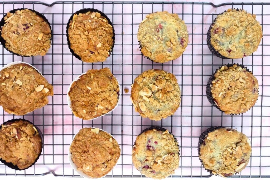 let raspberry muffins cool on a wire rack