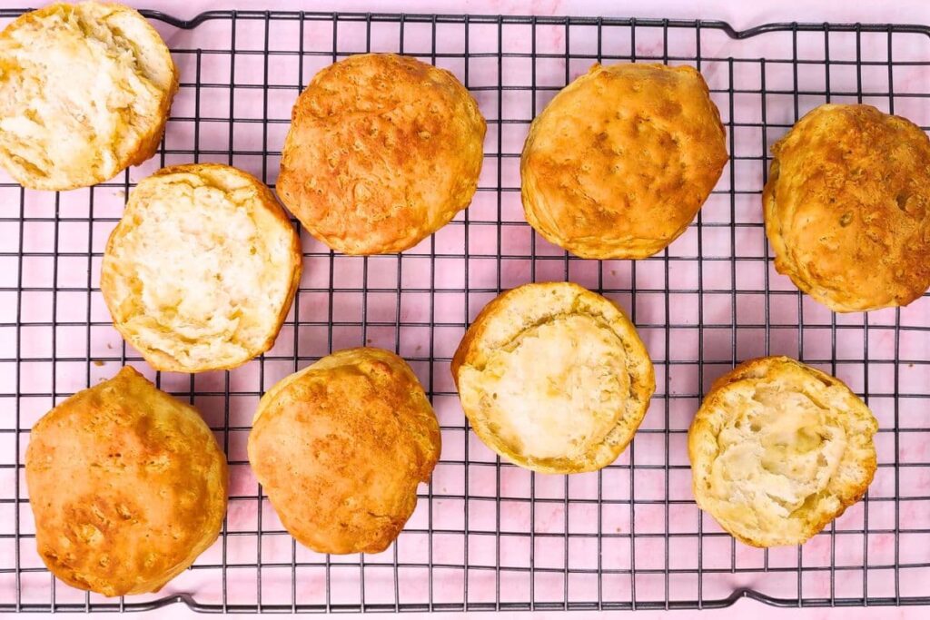 let shortcake biscuits cool on a wire rack