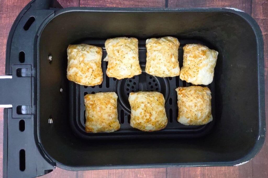 place digiorno pizza bites in air fryer basket