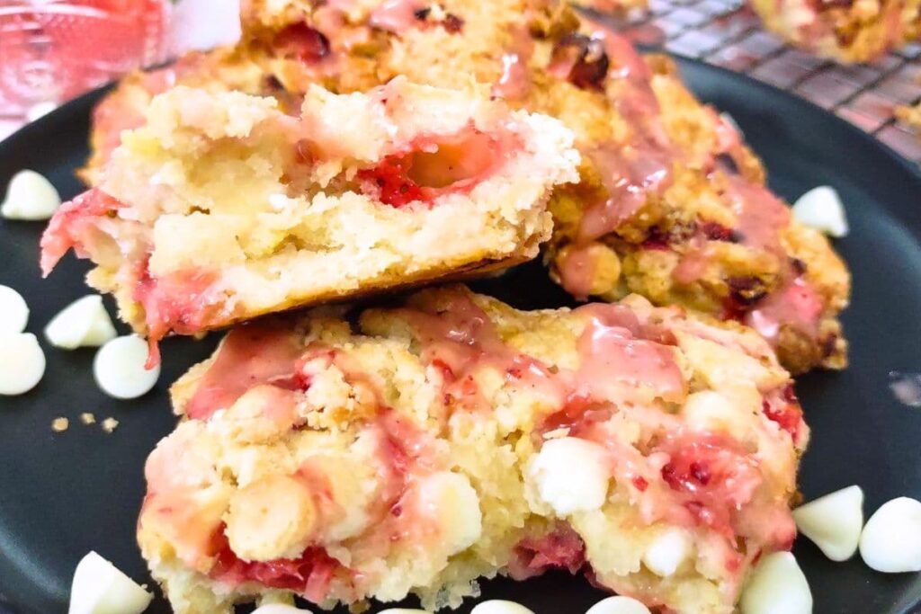 strawberry white chocolate scones recipe in the air fryer or oven dinners done quick