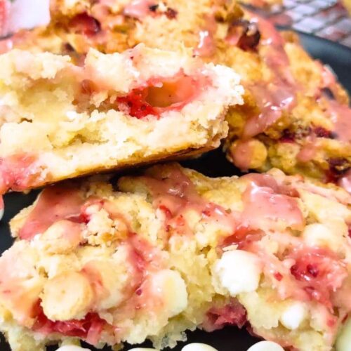 strawberry white chocolate scones recipe in the air fryer or oven dinners done quick