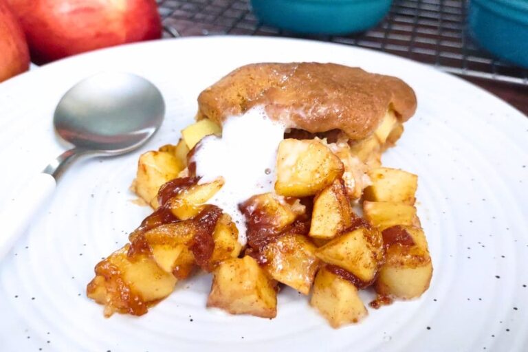 Easy Air Fryer Apple Cobbler Recipe Sweet Fall Flavors! Dinners Done Quick