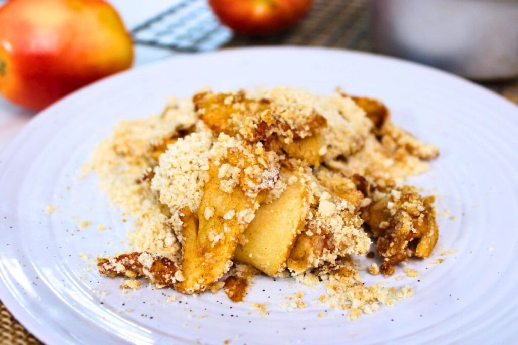 air fryer apple crumble recipe dinners done quick