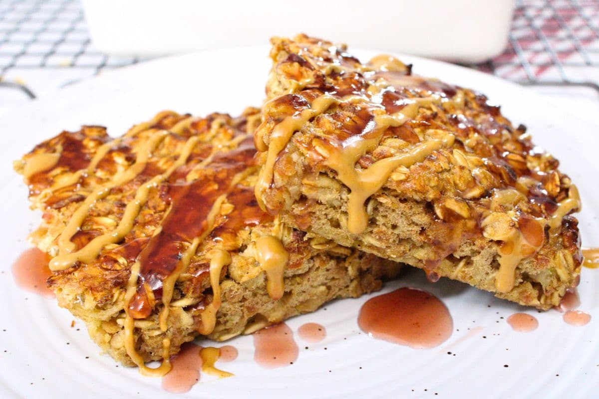 15Minute Air Fryer Baked Oatmeal Easy Breakfast Bars! Dinners Done