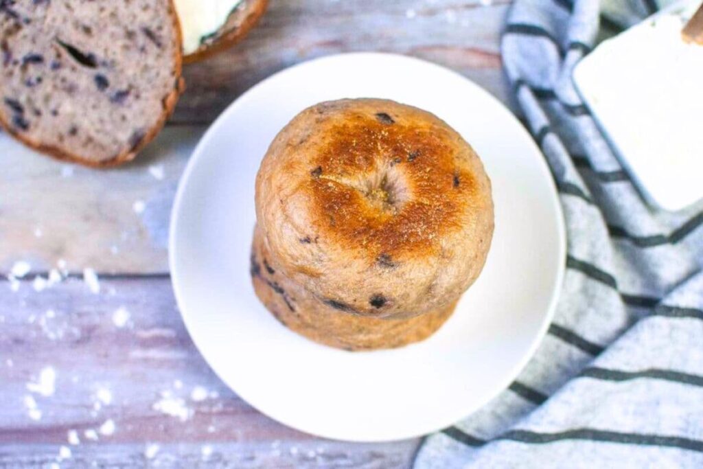 air fryer blueberry bagels brooklynactivemama