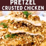 air fryer pretzel crusted chicken recipe dinners done quick pinterest