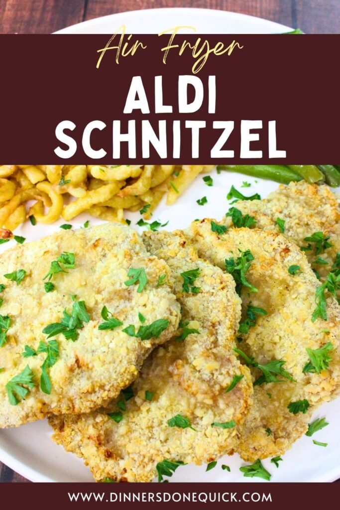 air fryer aldi pork schnitzel recipe dinners done quick pinterest
