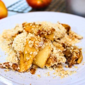 air fryer apple crumble recipe dinners done quick featured image