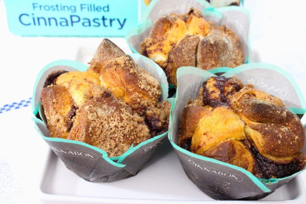 air fryer cinnabon cinnapastry cooked and in their wrappers