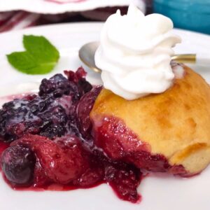 air fryer mixed berry cobbler recipe dinners done quick featured image