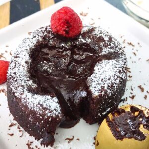 how to make trader joes lava cake in the air fryer dinnersdonequick featured image