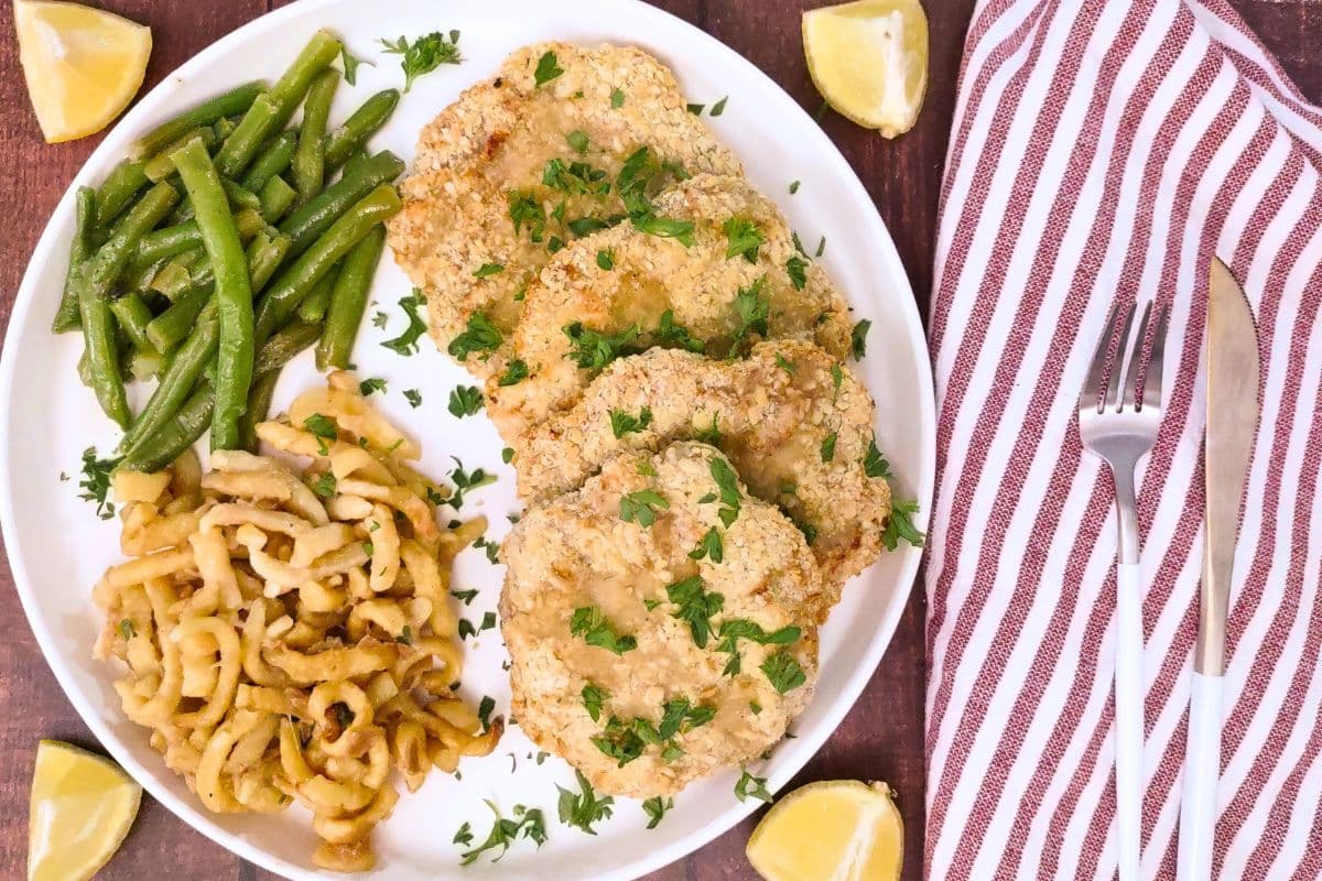 Air Fryer Aldi Pork Schnitzel Delicious 15 Minute Dinner Dinners