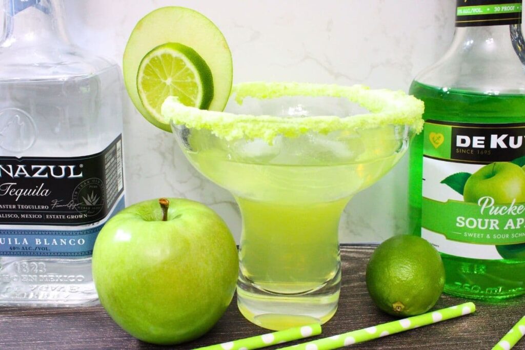 sour green apple margarita cocktail recipe dinners done quick