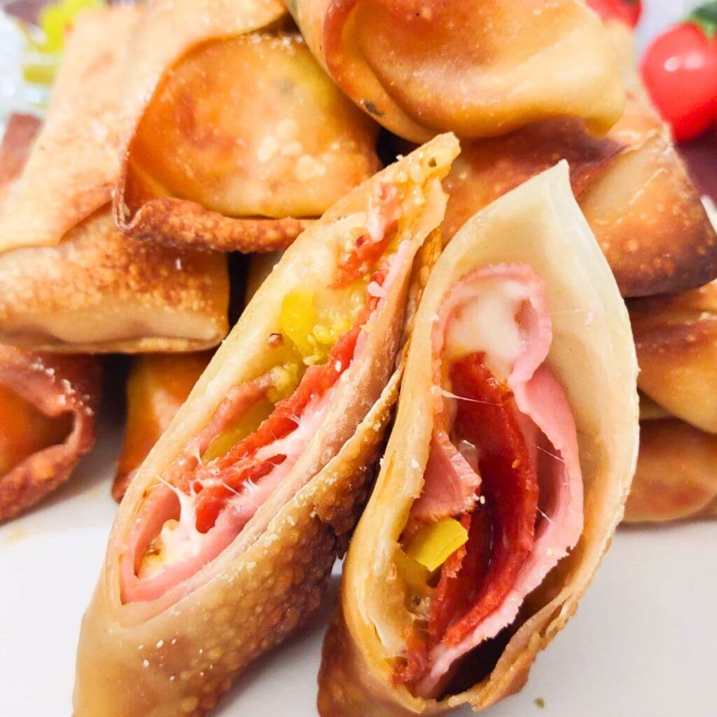 air fryer antipasto egg rolls recipe dinners done quick featured image