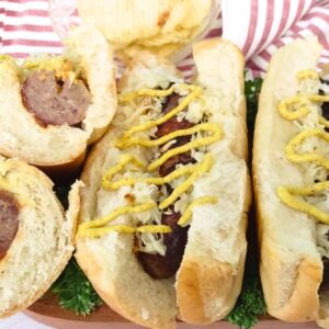 air fryer bacon wrapped brats recipe dinners done quick featured image