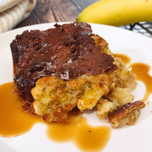 air fryer bread pudding with banana bread recipe dinners done quick featured image