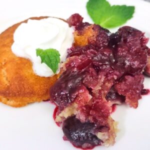 air fryer cherry cobbler recipe dinners done quick featured image