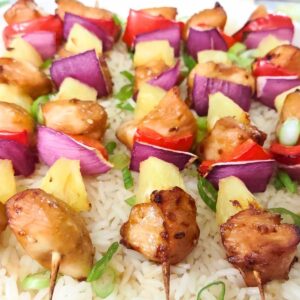 air fryer chicken kabobs with teriyaki and pineapple dinners done quick featured image