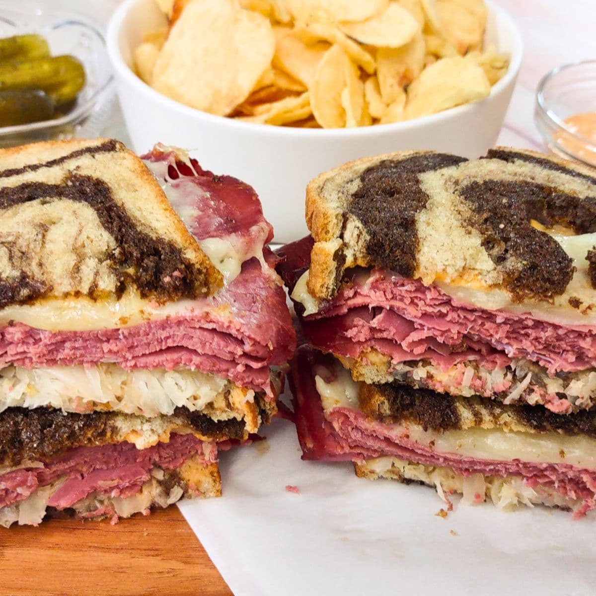 air fryer reuben sandwich recipe dinners done quick featured image