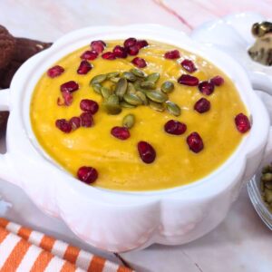 fresh roasted butternut squash soup in the air fryer dinners done quick featured image