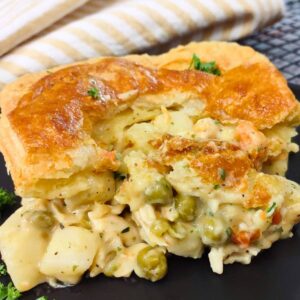 homemade chicken pot pie in the air fryer recipe dinners done quick featured image