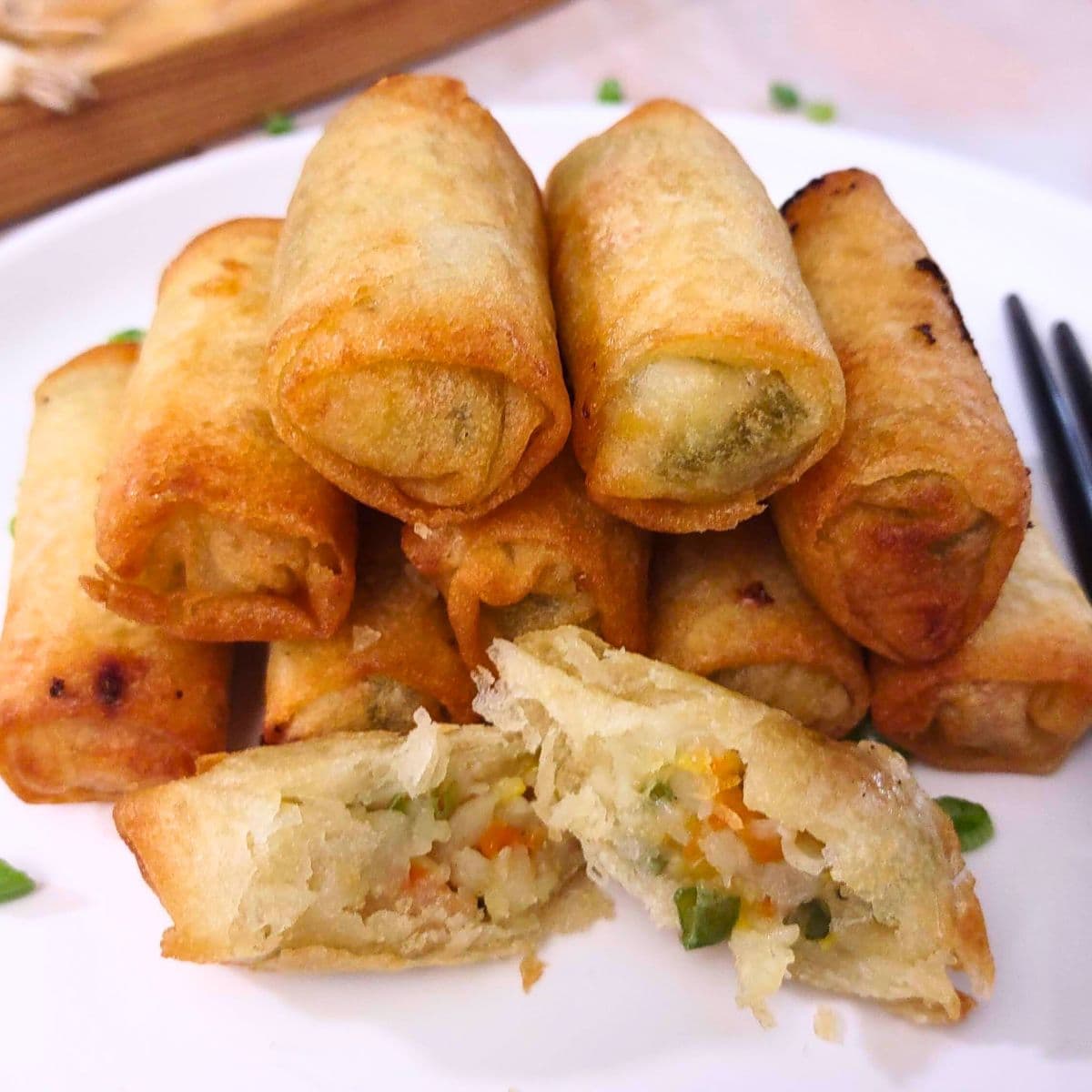 How to Cook Crispy Air Fryer Frozen Spring Rolls Dinners Done Quick