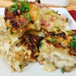 how to make scalloped potatoes with ham in the air fryer dinners done quick featured image