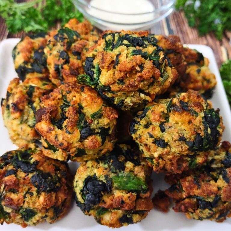 Air Fryer Spinach Balls Easy Appetizer Recipe Dinners Done Quick