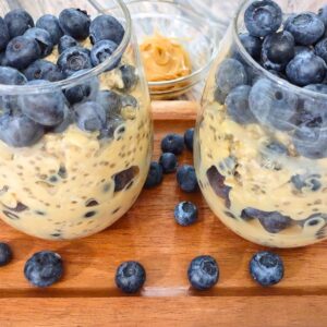 peanut butter blueberry overnight oats recipe dinners done quick featured image