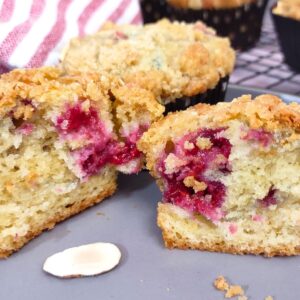 raspberry sour cream muffins with streusel air fryer recipe dinners done quick featured image