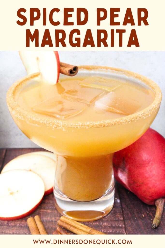 spiced pear margarita cocktail recipe dinners done quick pinterest