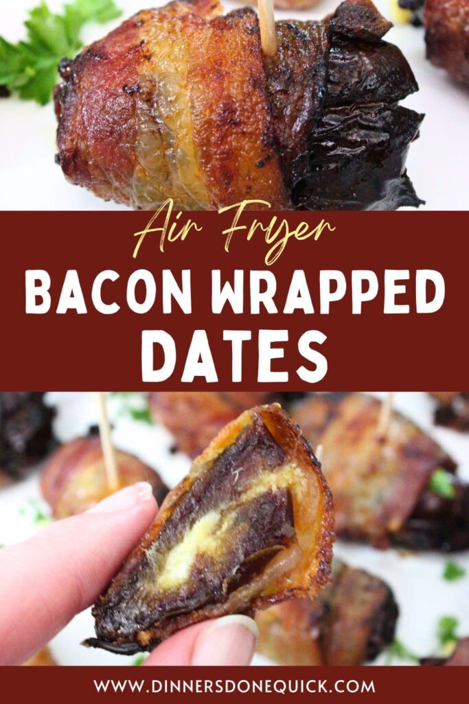 air fryer bacon wrapped dates recipe dinners done quick pinterest