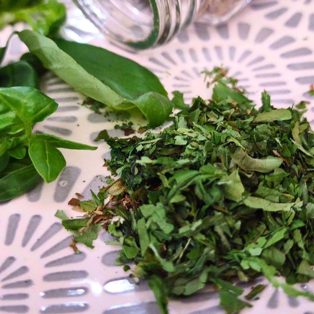 How to Dry Fresh Basil in the Air Fryer Quick Dehydration Dinners