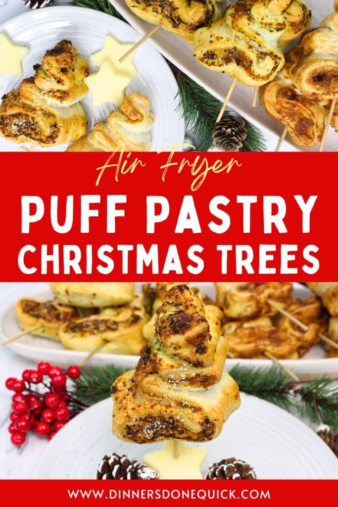 mini puff pastry christmas trees recipe dinners done quick pinterest