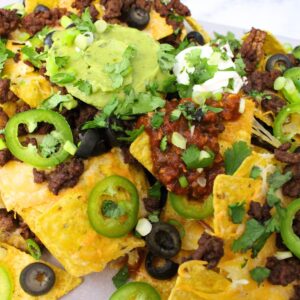 air fryer nachos with ground beef recipe dinners done quick featured image