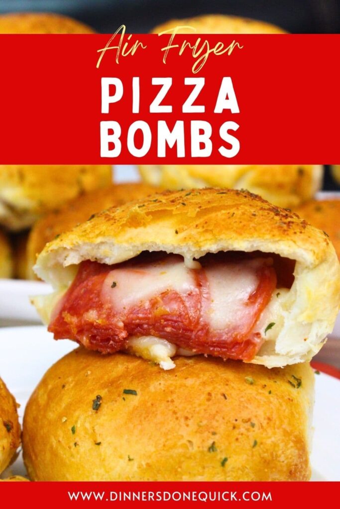 air fryer pizza bombs recipe dinners done quick pinterest