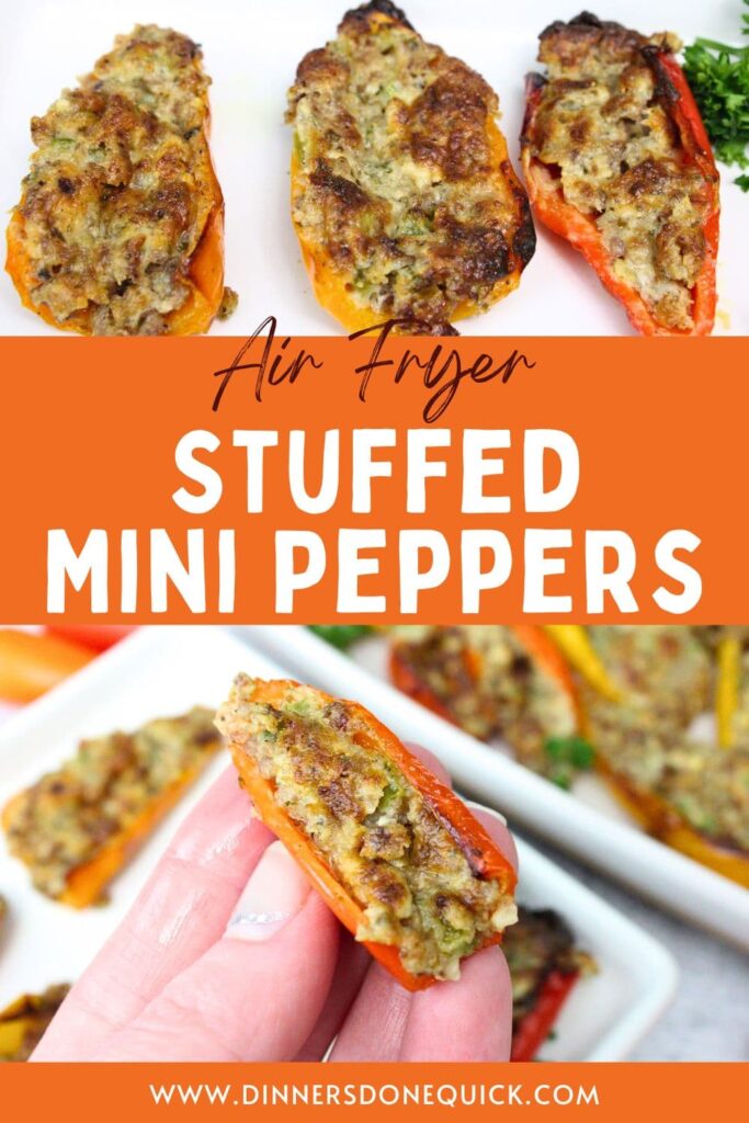 air fryer stuffed mini peppers recipe dinners done quick pinterest
