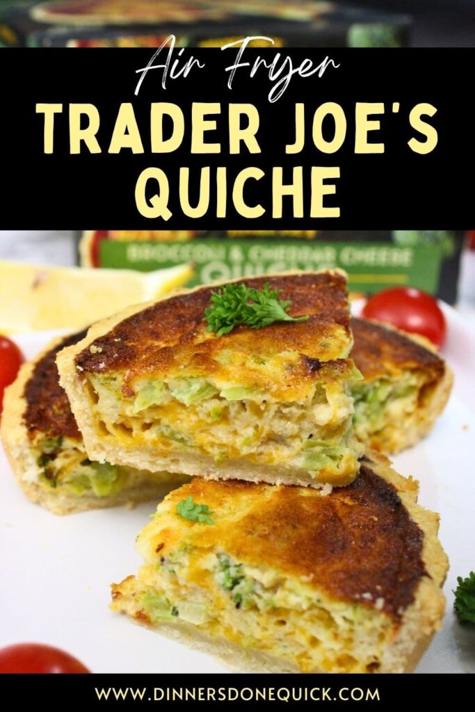 air fryer trader joes quiche recipe dinners done quick pinterest
